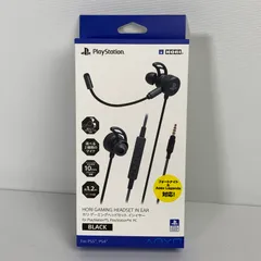 【未使用品】 ホリゲーミングヘッドセット インイヤー for PlayStationR4 ブラック 【024-250629-nm-12-kus】