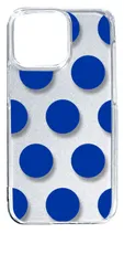 【新品未使用】iPhone14 Pro Max アイフォン14プロマックス クリア ハードケース ドット柄 水玉 (ネイビー) スマホケース カバー cl-ip14promax-dotbig-14