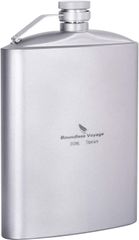 Boundless Voyage Ti3063D チタン製 ヒップフラスコ 250ml 二重結構 お猪口 セット Titanium キャンプ用品 ソロキャン バーベキュー チタン 食器 アウトドア