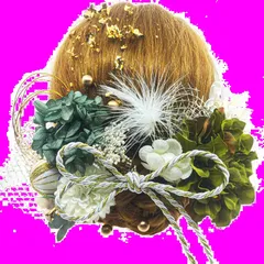 【人気商品】ダリア 造花飾り 和玉 赤 髪飾り ヘアアクセサリー 成人式 ゴールド 水引 ヘッドパーツ ドライフラワー あじさい 振袖 着物 卒業式 8色展開 七五三 浴衣 袴 結婚式 かすみ草 [JZOON] 和装 造花 手作り 専用ケース付き