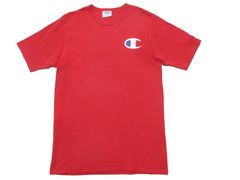 Champion 目玉ロゴプリントTシャツ L 赤 USA古着 チャンピオン