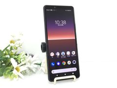 【美品】SONY ソニー Xperia 10 II SOV43 64GB スマートフォン ブラック au 動作品