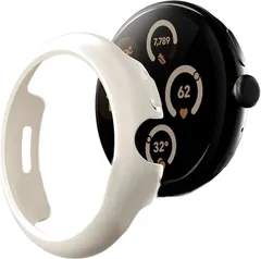 TESTET Google Pixel Watch 3 対応 45mm 保護ケース 衝撃吸収 高耐久性 超薄型・高精度フィット ピクセルウォッチ用カバー 3対応(ホワイト,  45mm(3対応))