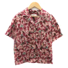 INGEBORG 花柄＆チェック半袖シャツ 新品未使用品 INGEBORG 花柄＆チェック半袖シャツ 新品未使用品 レディース