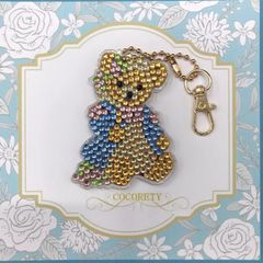 【福祉施設制作】みっとんとん作　キーホルダー　「くまのキーホルダー」NO.4374　P