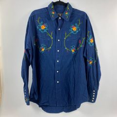 70s-80s CHUTE#1 刺繍ウエスタンシャツ M.KANEボタン16.5 - メルカリ