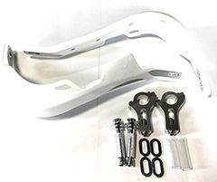 IC Knuckle guard 互換品バイク ハンドガード ナックルガード 芯入り 汎用 オフロード カスタム パーツ 社外品 ケース ボックス サポート 工具 部品 エンジン マウント 保護 ハンドル 用品 ケーブル オートバイ(ホワイト)
