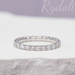 PT950 1.25ct オーダーメイドリング ラボグロウンダイヤモンド フルエタニティリング ラボダイヤ 華やかで上品な定番デザイン ダイヤエタニティ 普段使い プラチナ指輪 重ね付けにもおすすめ エレガントなリング  レディース ダイヤリング