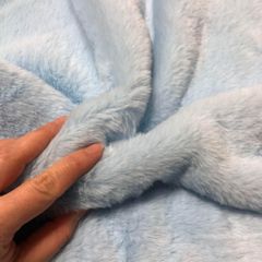 ✅水色　即決可　160㎝✖50㎝　ファー生地　ぬい服　あんスタ　ツイステ