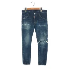 Dsquared2 ディースクエアード ダメージ加工 デニムパンツ サイズ:42  ブルー  レディース ペイント加工 21年　241014004428