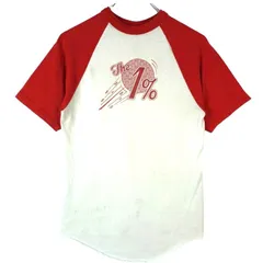 オーガスタAUGUSTA SPORTSWEARラグランTシャツ七分袖ホワイト白レッド赤フロントプリントTHE1％ヴィンテージvintage40319のサムネイル