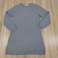美品。grove。グローブ。長いセーター。グレー。Lサイズ。