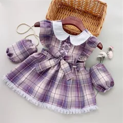 ☆ パープル ☆ 120cm ☆ お食事エプロン スタイ ビブ よだれかけ かわいい お食事エプロン スタイ ベビー 女の子 よだれかけ かわいい 可愛い エプロン お洒落 ビブ 食事用スタイ おしゃれ オシャレ 子供ドレス 普段使い 出産祝い お食事