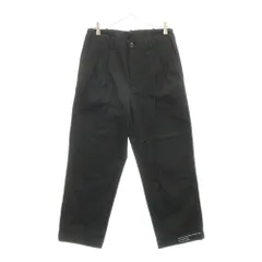 MONCLER (モンクレール) 21AW ×FRAGMENT HIROSHI FUJIWARA PANTALONE フラグメントヒロシフジワラ ツータック コットンワイドパンツ トラウザー ブラック G209U2A00004 595FNのサムネイル
