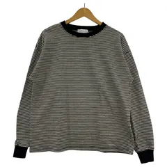 CIAOPANIC TYPY チャオパニックティピー ボーダー オーバーサイズ長袖Ｔシャツ sizeM/ブラック×アイボリー