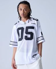 FUBU OG GAME SHIRT【WHITE】 (M・L・XL・2XL)(フブ 通販 メンズ 大きいサイズ ジャージ JERSEY ゲームシャツ フットボール メッシュ 半袖 ショートスリーブ ビックシルエット オーバーサイズ B系)