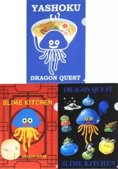 【中古】クリアファイル ホイミスライムのメニューA4クリアファイル（3枚セット） 「ドラゴンクエストふくびき所スペシャル ～つくろう!!スライムキッチン!編～」 ホイミスライムで賞 D-5賞