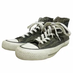 ヒステリックグラマー HYSTERIC GLAMOUR タイガーカモプリント キャンバススニーカー ハイカット シューズ 迷彩 カーキ サイズ7 25cm IBO62のサムネイル