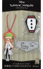 【中古】雑貨 トレイ・クローバー デフォルメキャラクター 実験着アクリルスタンドチャームVol.1 「ディズニー ツイステッドワンダーランド」