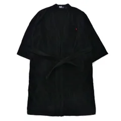 Polo by Ralph Lauren パイル ガウンコート バスローブ XL ネイビー コットン スモールポニー刺繍 ブラジル製