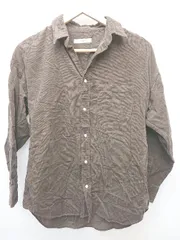 ◇ JOURNAL STANDARD relume ジャーナルスタンダード レリューム コーデュロイ 長袖 シャツ サイズF ブラウン レディース P  【1408200009141】