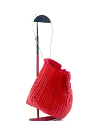 美品 ISSEY MIYAKE イッセイミヤケ★プリーツ 巾着 ワンショルダー Pleats Please By Issey Miyake プリーツプリーズ バイ イッセイ
