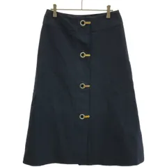マルニ　MARNI ストライプ　膝丈フレアスカート　リネンシルクコットン マルニ MARNI ストライプ 膝丈フレアスカート リネンシルク