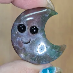 オーシャンジャスパー✨お月様✨おめめちゃん✨カービング✨