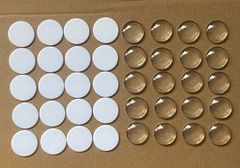 カボションアイ　作製用　カボション、アクリルチップ　10ペア