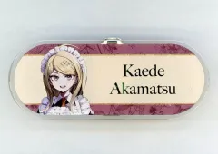 【中古】バッジ・ビンズ 赤松楓 「ダンガンロンパシリーズ×緜 POP UP SHOP in マルイ 緜さんイラスト メイド＆執事ver. トレーディングアクリルネームプレート」