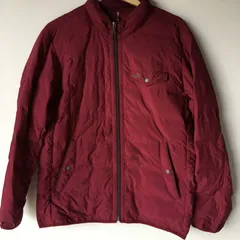 クロコダイル ダウンジャケット メンズ M ワインレッド 2591202509240024