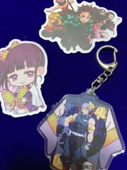 鬼滅の刃　アクリル　キーホルダー（おまけシール付き）7種