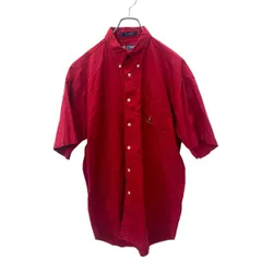 CHAPS 半袖シャツ M サイズ チャップス レッド 古着卸 アメリカ仕入 t2406-3551