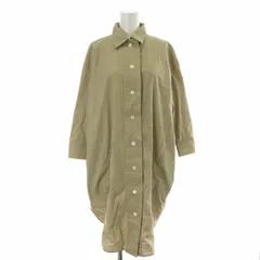 アクネ ストゥディオズ Acne Studios シャツワンピース ひざ丈 ワーク ビッグシルエット 長袖 ベージュ /XKのサムネイル