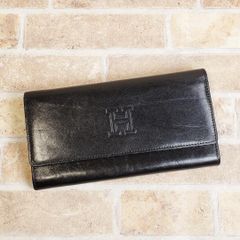 HIROFU ヒロフ L字ファスナー長財布 ブラック レザー カード付 - メルカリ