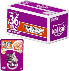 カルカン パウチ 1歳以上 お魚・お肉ミックス 70g×36袋 まぐろ・かつお・ささみ入り キャットフード【大容量】【総合栄養食】