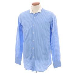 新品アウトレット】バグッタ Bagutta リネン ワイドカラーシャツ