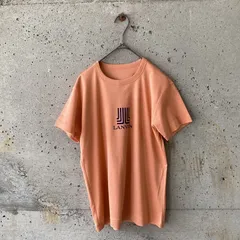 ランバンLANVINロゴ入りピンクトップスTシャツ