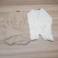 ◇ 《 rienda リエンダ まとめ売り2点セット Fサイズ 薄手 シンプル 大人っぽい カーディガン レディース 》 E  【1308290046722】