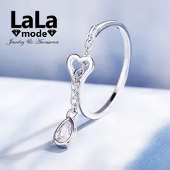 指輪 リング レディース 雫 ウオータードロップ プラチナ シルバー CZダイヤモンド AAAA キュービック ジルコニア シルバー925 ロジウムコーティング仕上げ フリーサイズ ファッション 送料無料 プレゼント 人気 シンプル アクセサリー ジュエリー