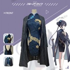（アップグレード）ブルーアーカイブ -Blue Archive- 竜華キサキ ゲーム コスプレ衣装 コス服 アニメ コスチューム Cosplay イベント パーティー 変装 文化祭 学園祭 仮装
