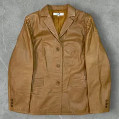 23区 ニジュウサンク レザー ジャケット 皮ジャン 46 ベージュ KT80-D15-KG