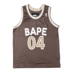【新品】A BATHING APE ア ベイシング エイプ タンクトップ サイズ:L / 00s メッシュジャージ バスケ タンクトップ (デッドストック) / ブラウン / トップス / アーカイブ【メンズ】のサムネイル