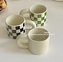 チェック柄マグカップ | コップ 韓国 インテリア キッチン雑貨