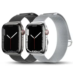 【人気商品】コンパチブル apple watch バンド 49mm バンド 41mm 45mm 40mm 44mm アップルウォッチ 38mm 42mm メタル ストラップ ステンレス 交換 磁気ベルト メッシュ 金属 セット 素材 に対応 iWatch Ul