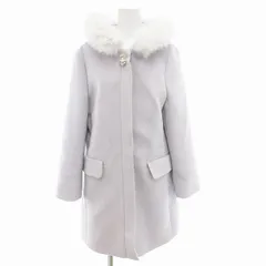 アプワイザーリッシェ Apuweiser-riche フードファー付 5wayコート フォックスファー ミドル丈 ジップアップ 1 青系 /UD ■F 