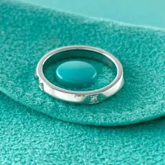 ティファニー 新品磨き 8号 トゥルー バンド リング 5P ダイヤ MI2fe