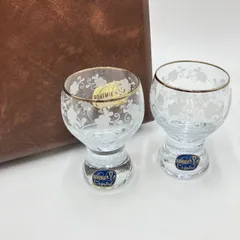 ✨新品、未使用品✨BOHEMIA Cristal ボヘミアングラス 2客セット