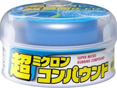 ソフト99(SOFT99) 99工房 ボディクリーナー 超ミクロンコンパウンド ホワイト 180g 塗装面の水アカ・油汚れの除去、光沢復元 ミガキ専用スポンジ(PAT-P) 09052