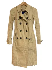 希少★BURBERRYブルーレーベル スプリングコート ベルト付 金ボタン 38 2025年最新】BURBERRY BLUE LABEL トレンチコート・スプリング